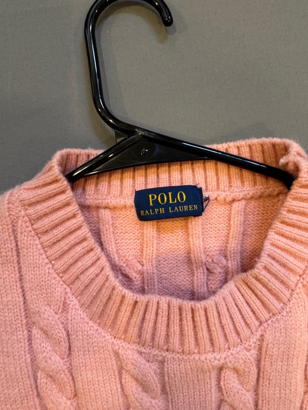 Ralph Lauren Pink Cable-Knit Pullover Sweater - Picture 2 of 4